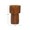 Hello Honey® Bloomingville 6.5" Brown Modern Pleated Stoneware Vase